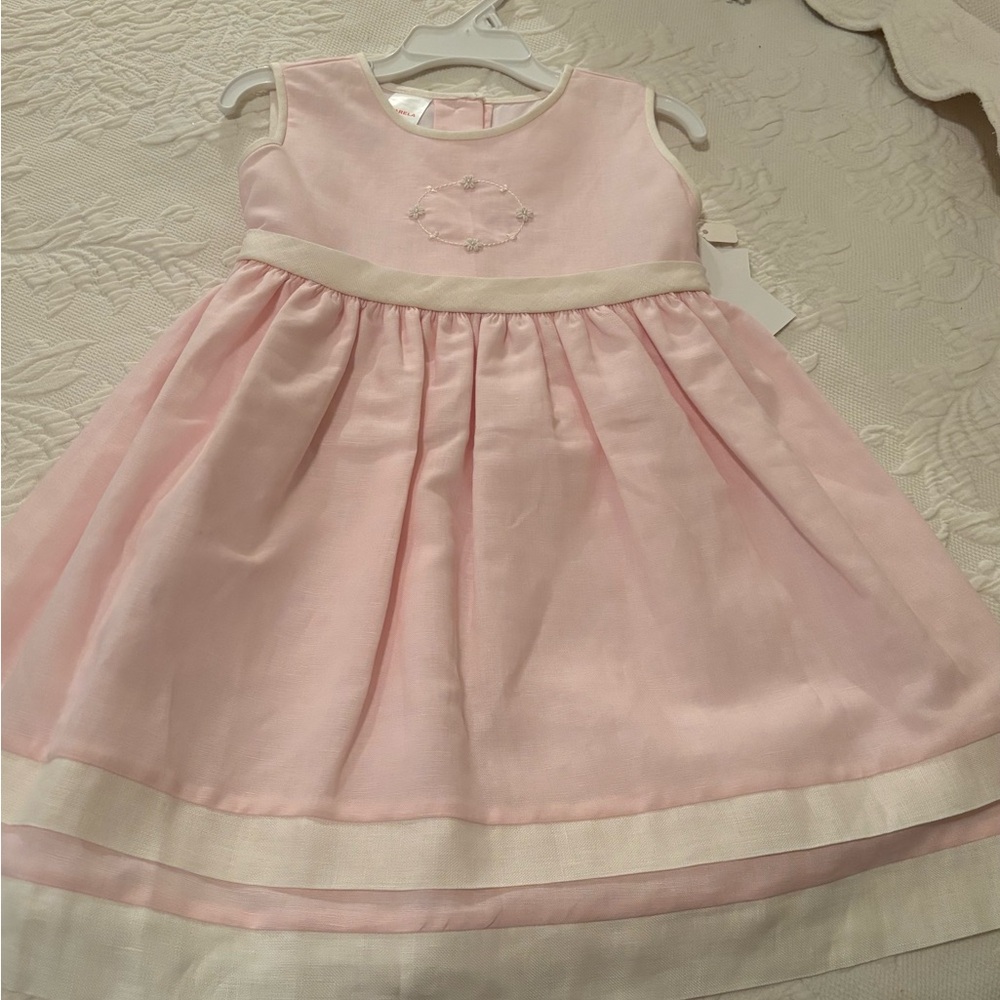 Pink Sleeveless Kids Dress